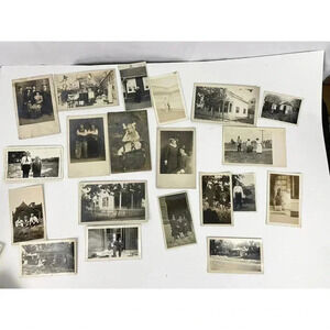 Antique Lot of 20 B&W Photographs 1930's Western Illinois Estate Find OOAK